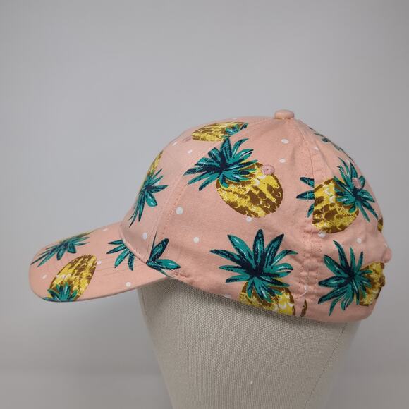 Cruise Club Strapback Baseball Cap Multicolor OS Adjustable Pineapple Print - Picture 3 of 8